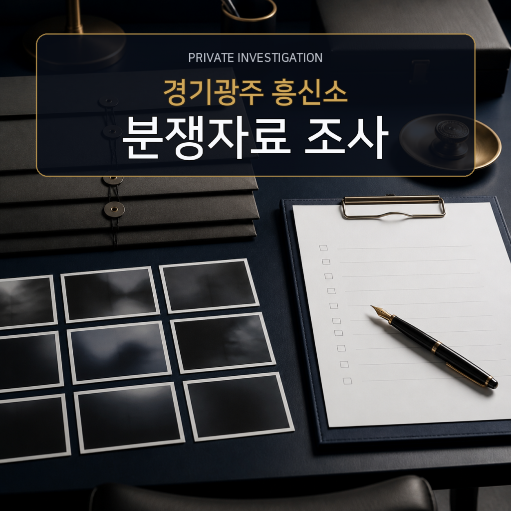 경기광주 분쟁자료 조사 전문 흥신소